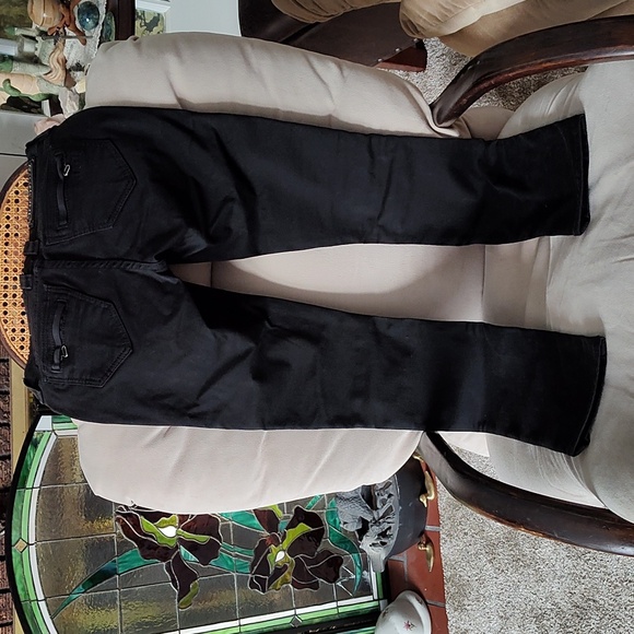 Rock Revival Sheryl Moto Skinny Black Jeans Size 27 - Picture 6 of 10